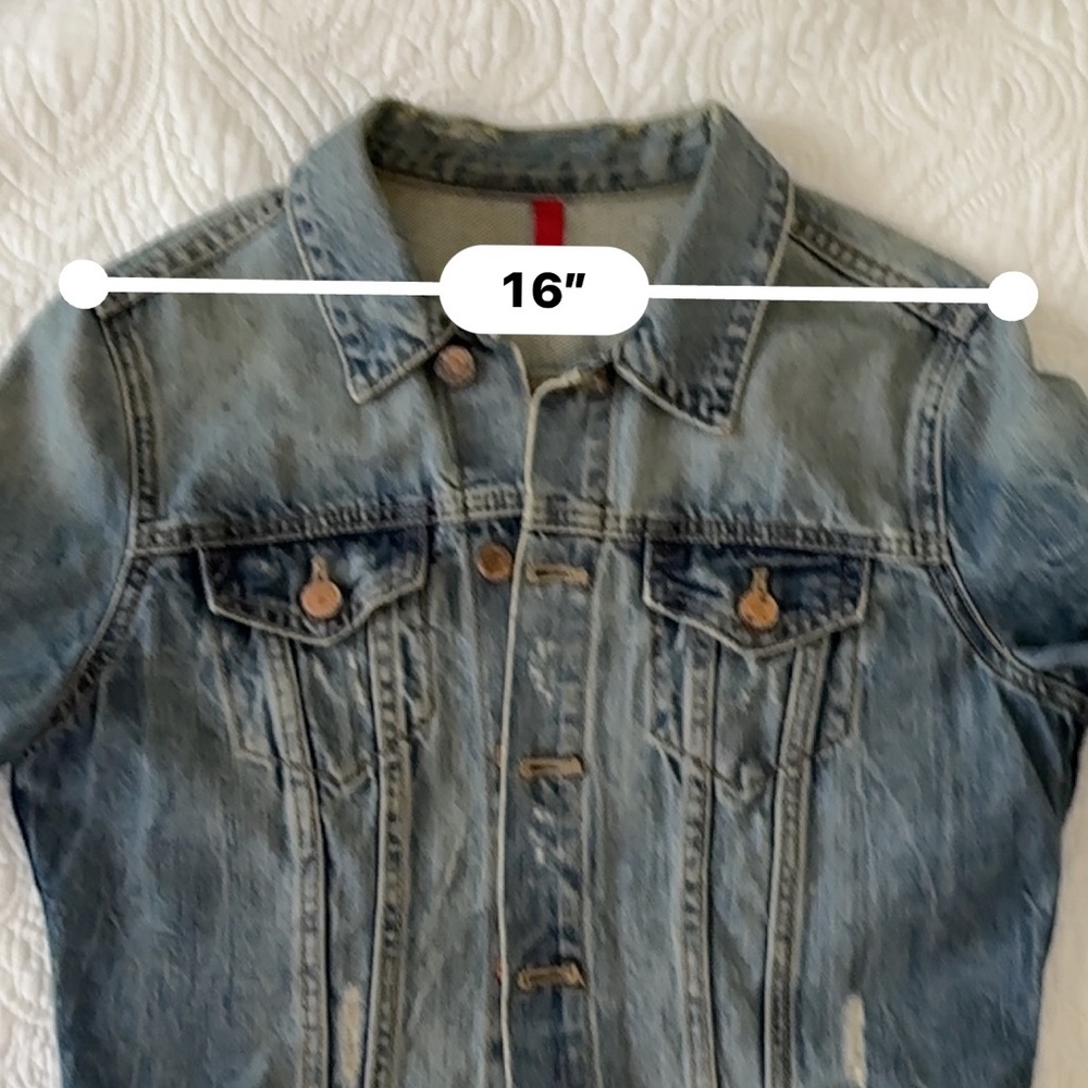 H&M Divide Jean jacket. . small size 100%cotton - Picture 10 of 13